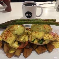 V'eggs Benedict  at The Modern Vegan in Las Vegas