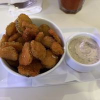 Fried pickles  at The Modern Vegan in Las Vegas