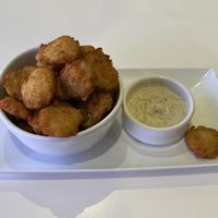 Fried pickles. Must have!!   at The Modern Vegan in Las Vegas