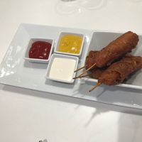 Best corn dogs ever (vegan or otherwise) at The Modern Vegan in Las Vegas