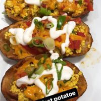 Potato skins!  at The Modern Vegan in Las Vegas