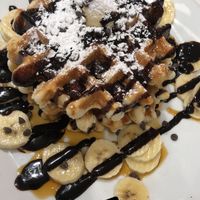 Peanut butter chocolate waffles at The Modern Vegan in Las Vegas