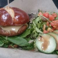 The Snob burger at The Modern Vegan in Las Vegas