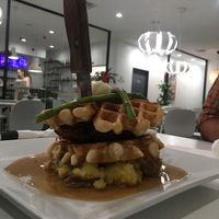 Chick-Un and waffles at The Modern Vegan in Las Vegas