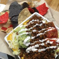 Queso bowl: doesn’t taste like cheese >or  at The Modern Vegan in Las Vegas