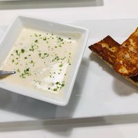 Truffle mushroom soup at The Modern Vegan in Las Vegas