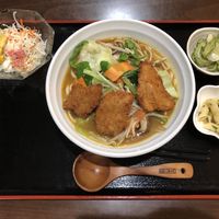 Curry noodle set + soy cutlet at Ren - Nakagyo Ward in Kyoto
