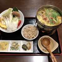 Steamboat set at Ren - Nakagyo Ward in Kyoto
