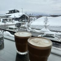 oat milk lattes  at Musu in Niseko