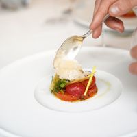 Tomato tartare at Pollen Street Social in London