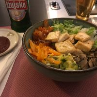 Vegan bibimbap at Cro.K in Zagreb