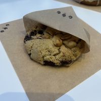 peanut butter and chocolate cookie  at Crosstown Doughnuts Vegan in London