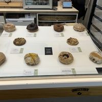 donut and cookie selection   at Crosstown Doughnuts Vegan in London