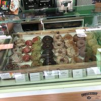 A few options  at Crosstown Doughnuts Vegan in London