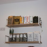 Plantbased milk selection at Crosstown Doughnuts Vegan in London