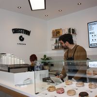 The shop at Crosstown Doughnuts Vegan in London