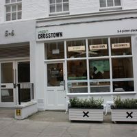 Store front at Crosstown Doughnuts Vegan in London