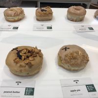 8 choices!  at Crosstown Doughnuts Vegan in London
