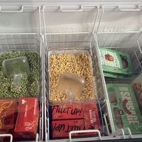 Frozen veg and meat substitutes  at Harmless in North London