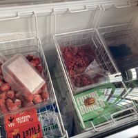 Frozen berries  at Harmless in North London