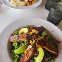 The Miso Bowl (vegan) & the Quinoa Bowl (made vegan) at Local Kitchen & Coffee Shop in Glenwood Springs