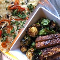 Dino bowl and pizza  at Local Kitchen & Coffee Shop in Glenwood Springs