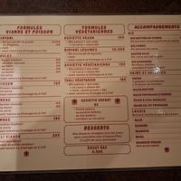 Carta, señala las opciones veganas. at Namaste in Bayonne