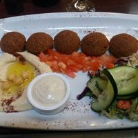 Main falafel platter at Damascus Gate in Dublin