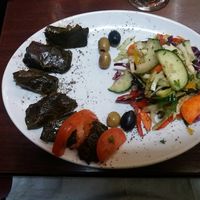 Warak inab - stuffed vine leaves at Damascus Gate in Dublin