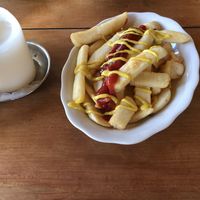 Vegan Dog fries at Carmen Jones in Auckland