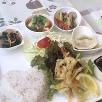 Luch menu  at Aina Cafe in Osaka