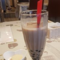 Soy milk bubble tea at Aina Cafe in Osaka