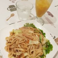 Udon Noodles ... yummy!! at Aina Cafe in Osaka