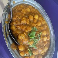 Delicious whole chickpeas in spices   at Indian Pavilion in Hyannis