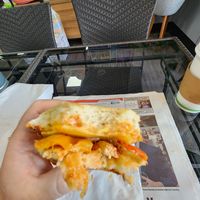 Heated up BBQ Chick'n Panini, smoky AND juicy. at Eat Good Market Deli - Pineapple Express Bistro in Vernon