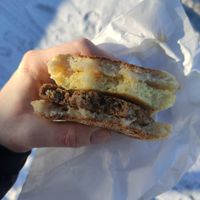 The breakfast muffin! Loved it. at Eat Good Market Deli - Pineapple Express Bistro in Vernon