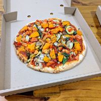 Vegan pizza at Al Taglio Woodfire Pizzeria in Albany