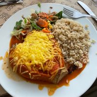 Eggplant! This meal is fantastic. (Yes, vegan.) at Canadu in Malaga