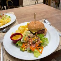 One of the best burgers I've had anywhere. (Yes, it's vegan) at Canadu in Malaga