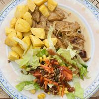 Seitan escalopes - absolutely delicious  at Canadu in Malaga