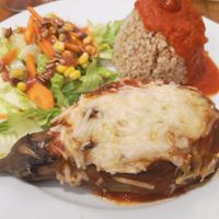 Eggplant vegan at Canadu in Malaga