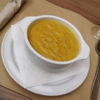 Crema de verdura (vegetable soup) at Canadu in Malaga