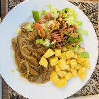 Seitan escalopes, still delicious a year later😄 at Canadu in Malaga