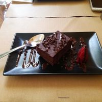 Vegan chocolate cake!! at Canadu in Malaga