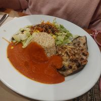 Vegetarian aubergine gratin at Canadu in Malaga