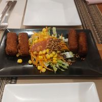 Apple nut croquettes at Canadu in Malaga