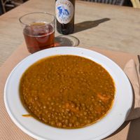 Lentil stew-fantantastic at Canadu in Malaga