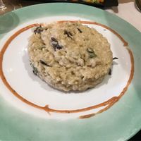 Mushroom and asparagus risotto at Canadu in Malaga