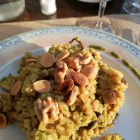 Risotto with tofu and almonds at Canadu in Malaga