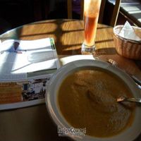 Creme of vegetable/ crema de verdura soup at Canadu in Malaga